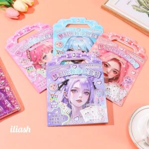 پک استیکری آبرنگی طرح انیمه